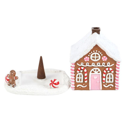 Pink Gingerbread House Incense Cone Burner - ScentiMelti  Pink Gingerbread House Incense Cone Burner