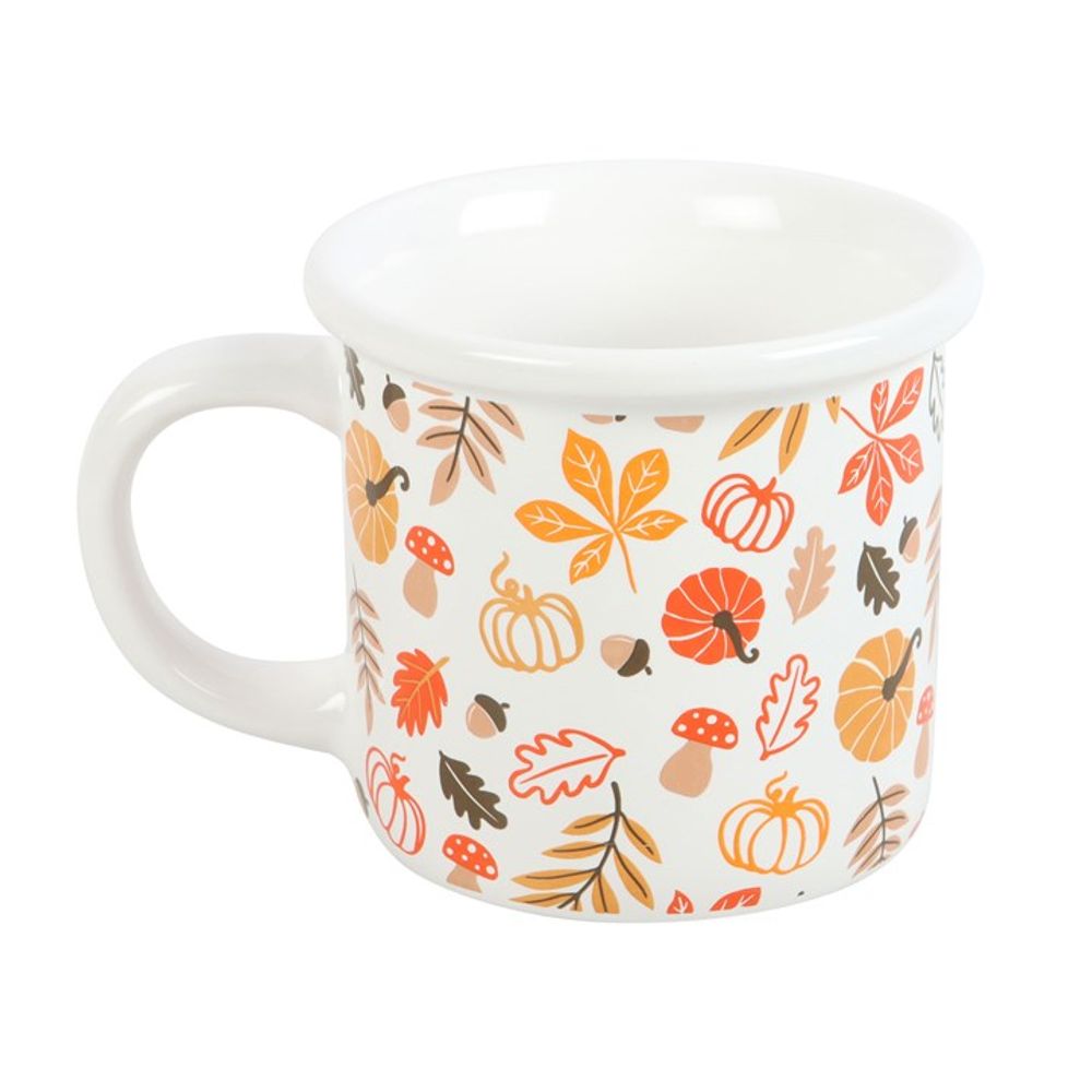 Autumn Leaves and Pumpkins Mug - ScentiMelti  Autumn Leaves and Pumpkins Mug