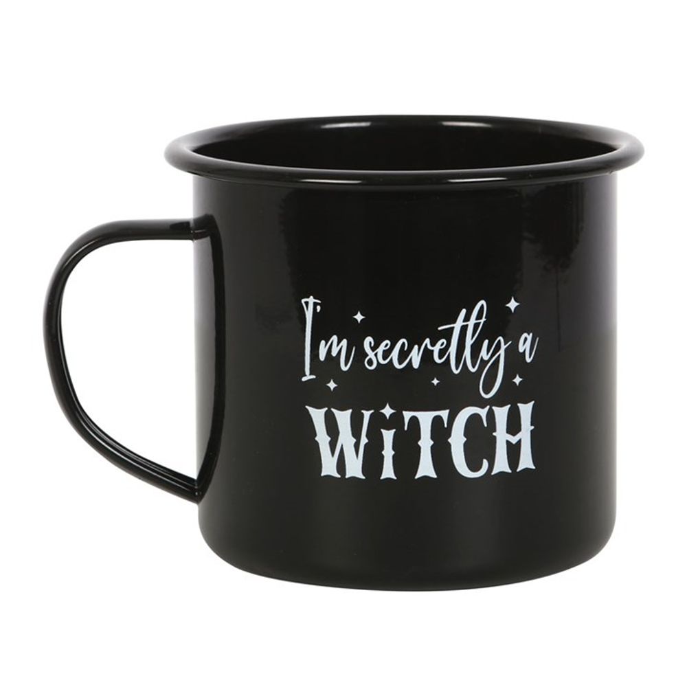 I'm Secretly A Witch Enamel Mug - ScentiMelti  I'm Secretly A Witch Enamel Mug