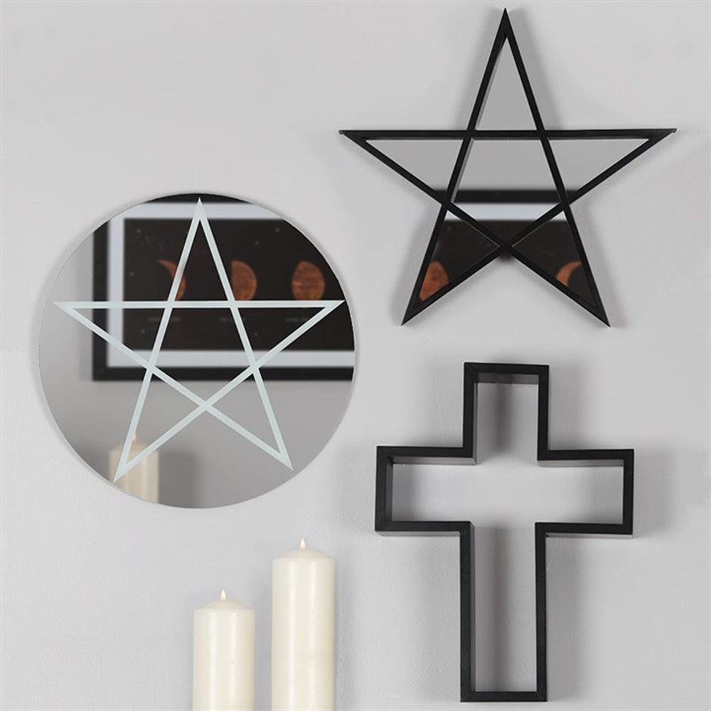 Round Pentagram Mirror - ScentiMelti  Round Pentagram Mirror