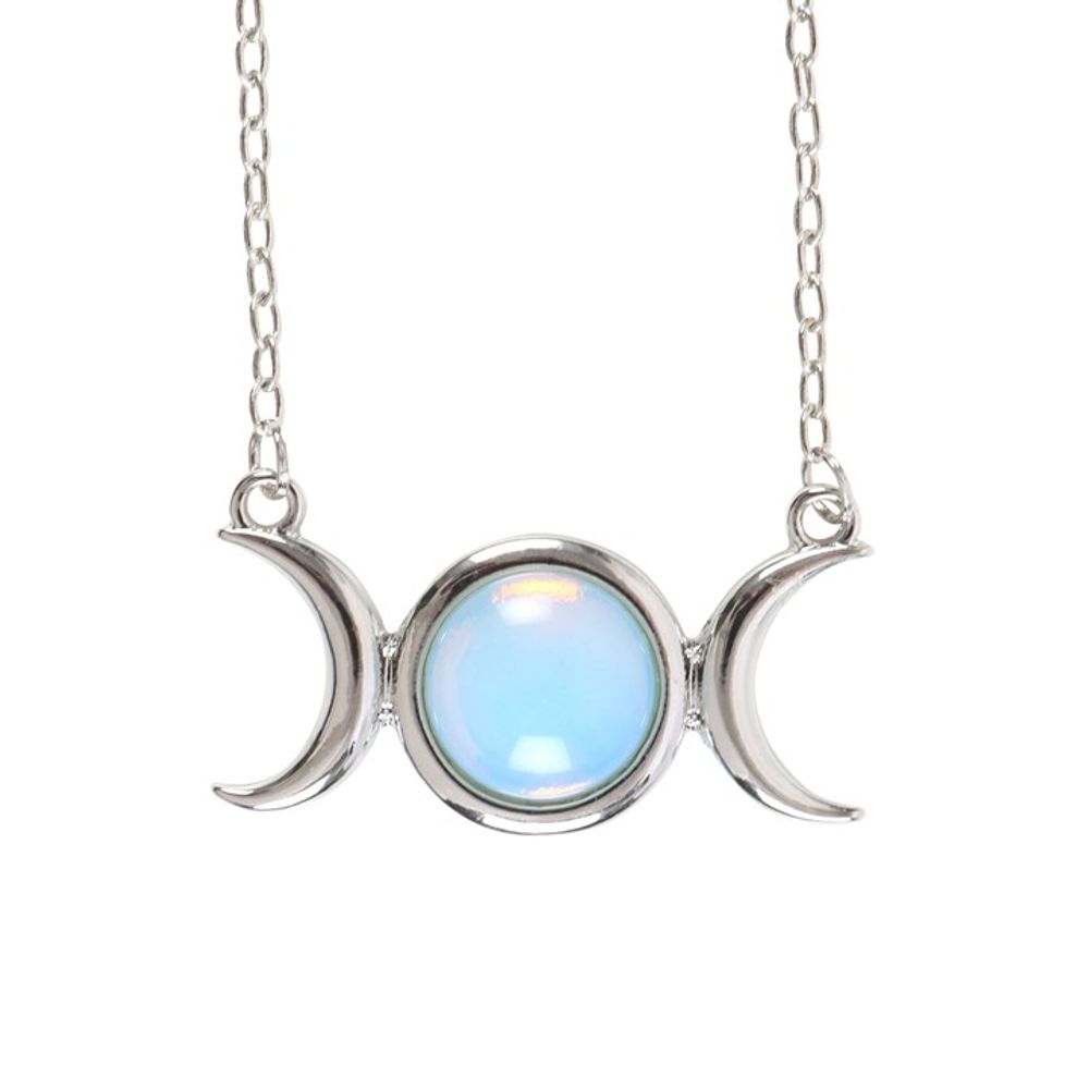 Opalite Triple Moon Necklace Card - ScentiMelti  Opalite Triple Moon Necklace Card