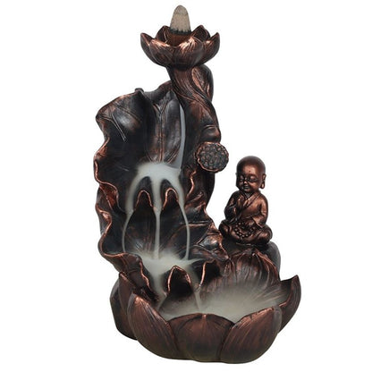 Bronze Effect Buddha Backflow Incense Burner - ScentiMelti  Bronze Effect Buddha Backflow Incense Burner