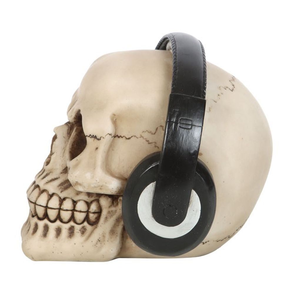 Skull Ornament with Headphones - ScentiMelti Home Fragrance, Beauty & Gifts UK