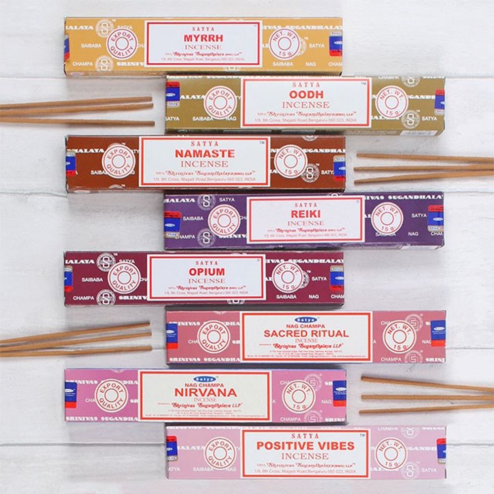 Set of 12 Packets of Nirvana Incense by Satya - ScentiMelti  Set of 12 Packets of Nirvana Incense by Satya