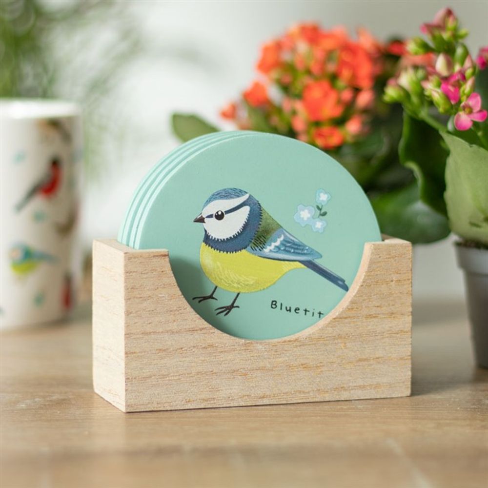 British Garden Birds Coaster Set - ScentiMelti Home Fragrance, Beauty & Gifts UK