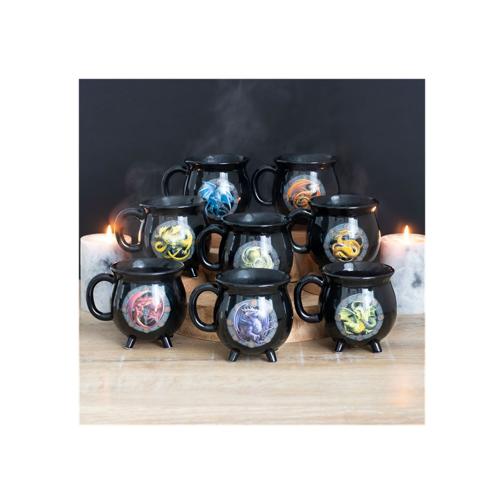 Yule Colour Changing Cauldron Mug by Anne Stokes - ScentiMelti Home Fragrance, Beauty & Gifts UK