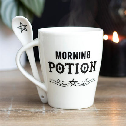 Morning Potion Mug and Spoon Set - ScentiMelti  Morning Potion Mug and Spoon Set