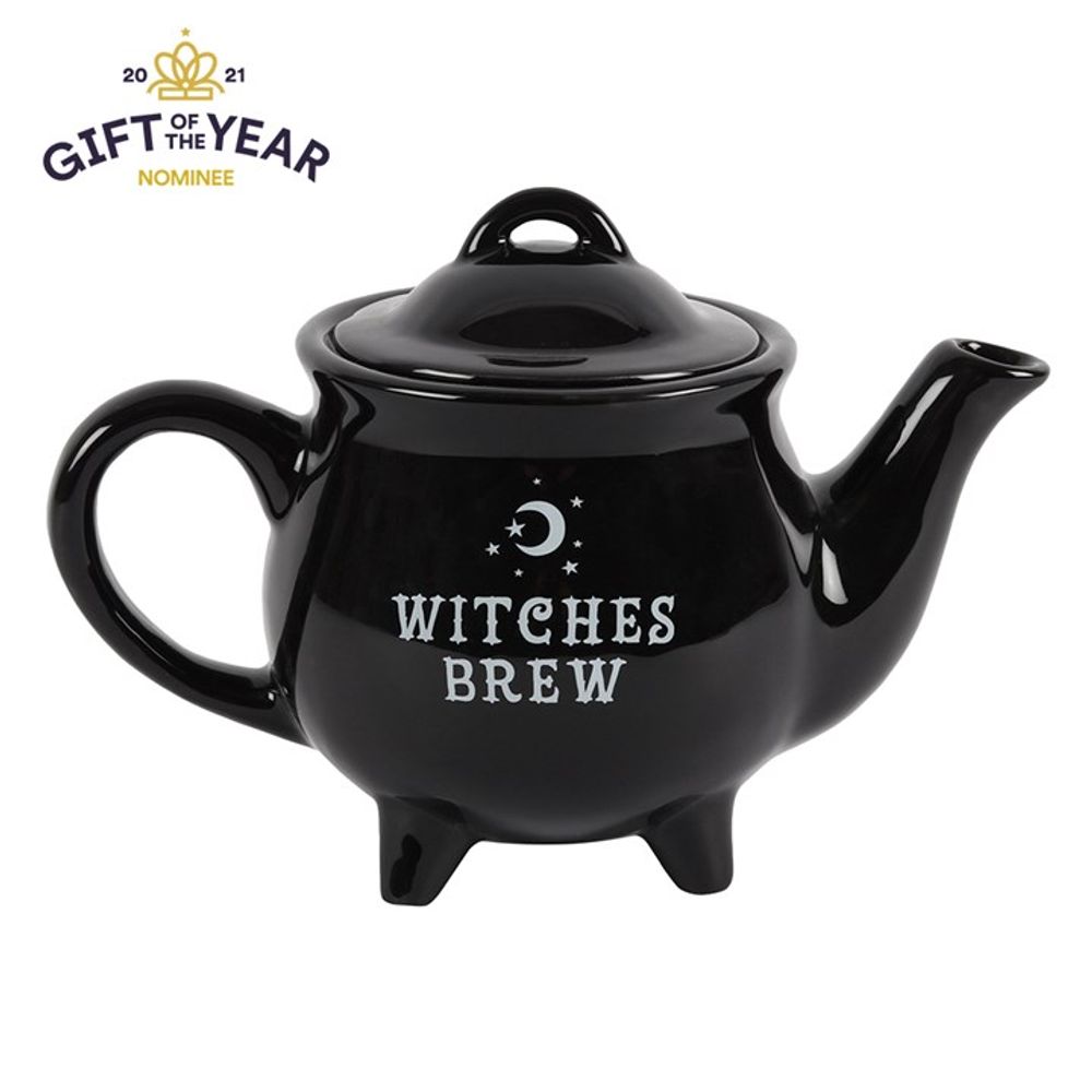 Witches Brew Black Ceramic Tea Pot - ScentiMelti  Witches Brew Black Ceramic Tea Pot