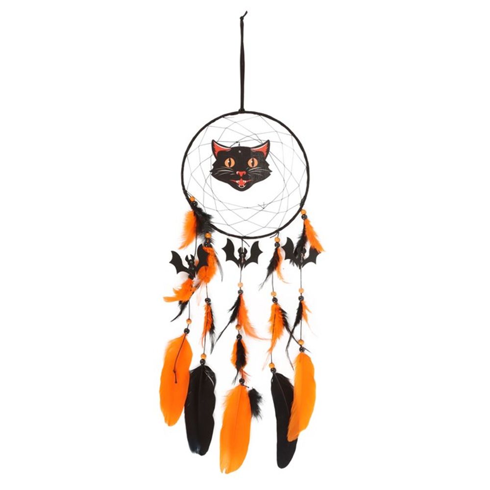 Black Cat Halloween Dreamcatcher - ScentiMelti  Black Cat Halloween Dreamcatcher