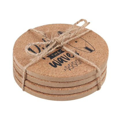 Surf's Up Cork Coaster Set - ScentiMelti Home Fragrance, Beauty & Gifts UK