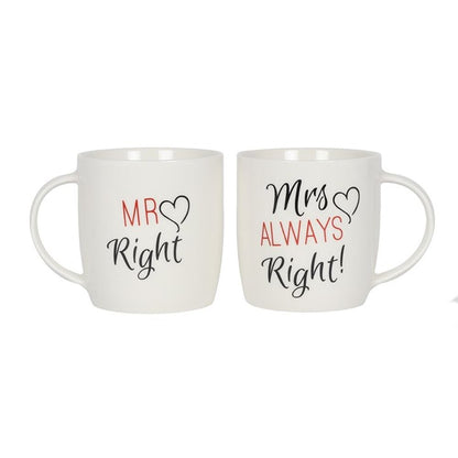 Set of 2 Mr & Mrs Mugs - ScentiMelti  Set of 2 Mr & Mrs Mugs