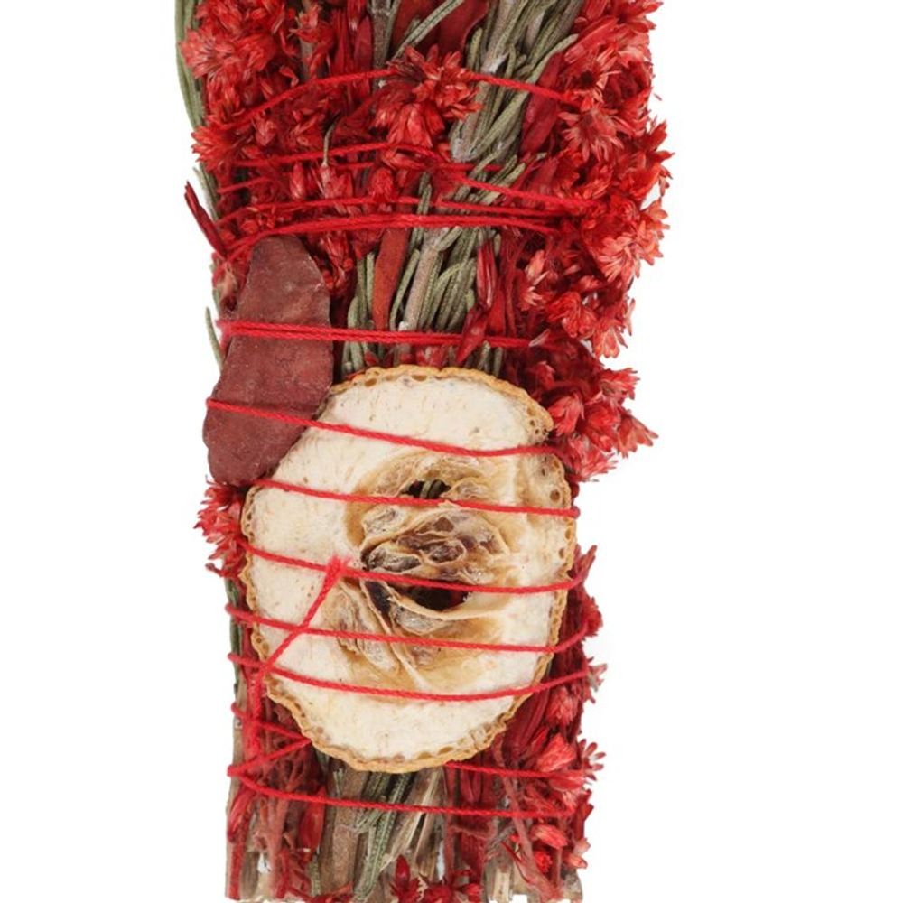 6in Ritual Wand Smudge Stick with Rosemary, Sage and Red Jasper - ScentiMelti  6in Ritual Wand Smudge Stick with Rosemary, Sage and Red Jasper