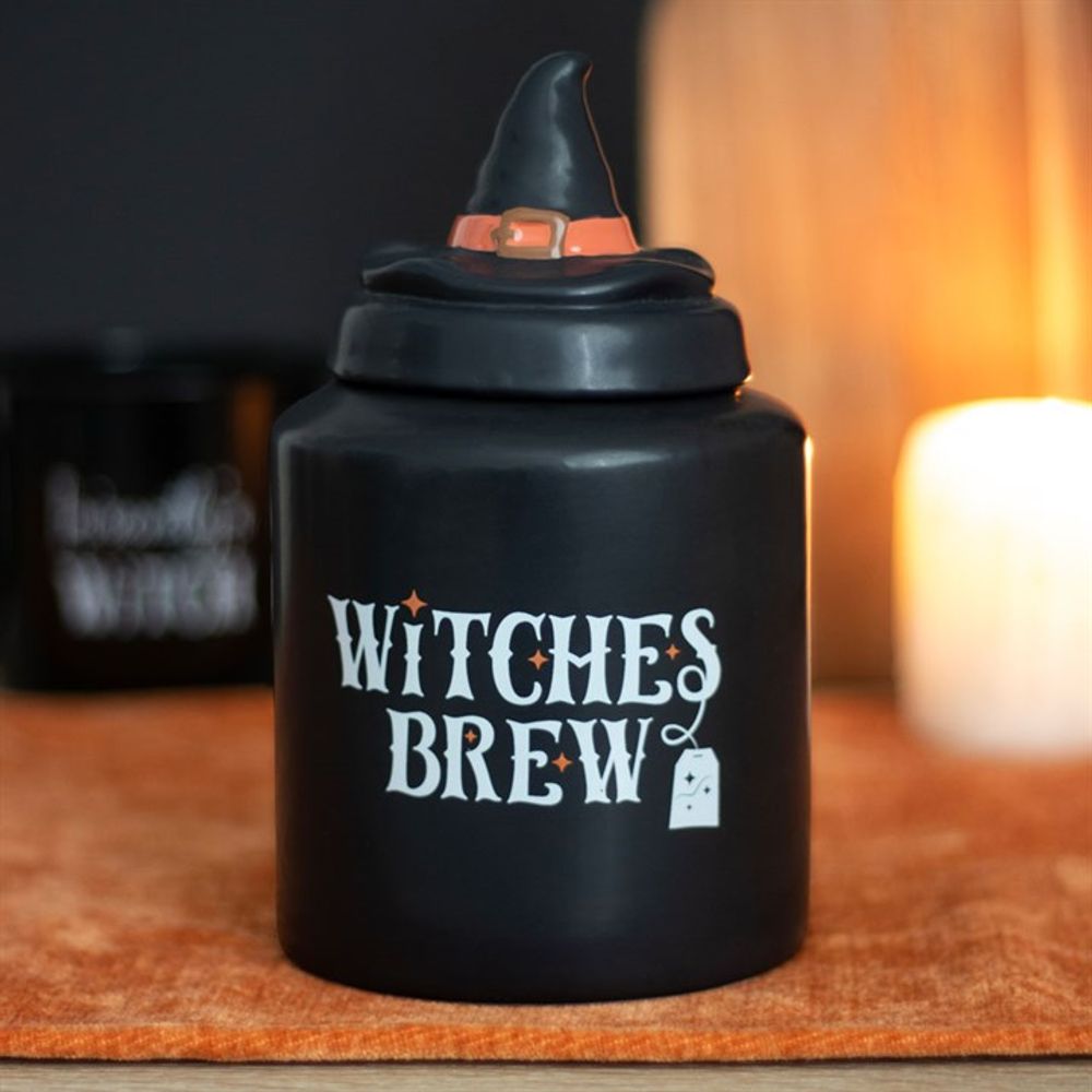 Witches Brew Ceramic Tea Canister - ScentiMelti  Witches Brew Ceramic Tea Canister