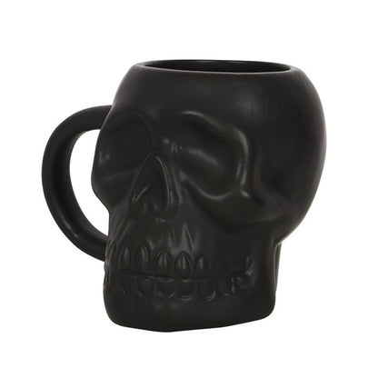 Matte Black Skull Mug - ScentiMelti  Matte Black Skull Mug