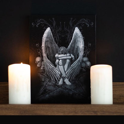 19x25cm Enslaved Angel Canvas Plaque by Spiral Direct - ScentiMelti  19x25cm Enslaved Angel Canvas Plaque by Spiral Direct