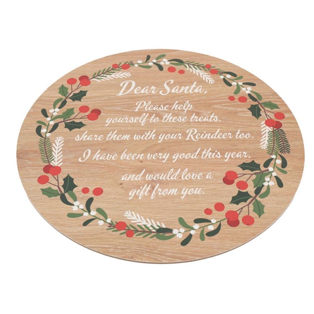 Treats for Santa Serving Plate - ScentiMelti Home Fragrance, Beauty & Gifts UK