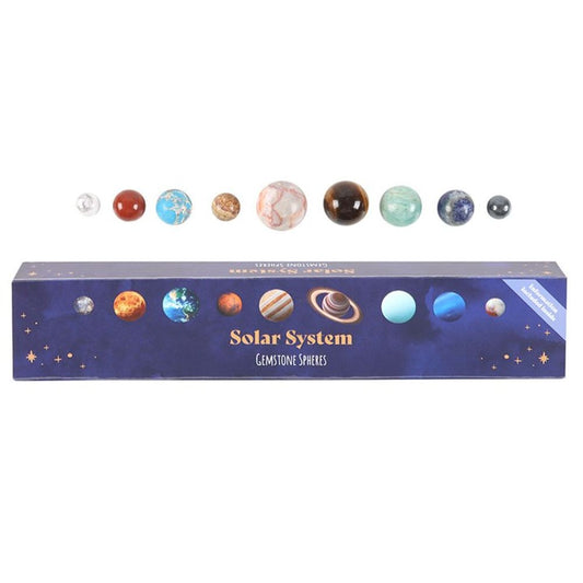 Solar System Gemstone Crystal Sphere Set - ScentiMelti Home Fragrance, Beauty & Gifts UK