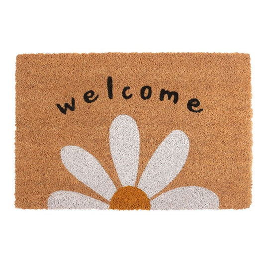 Natural Daisy Welcome Doormat - ScentiMelti Home Fragrance, Beauty & Gifts UK