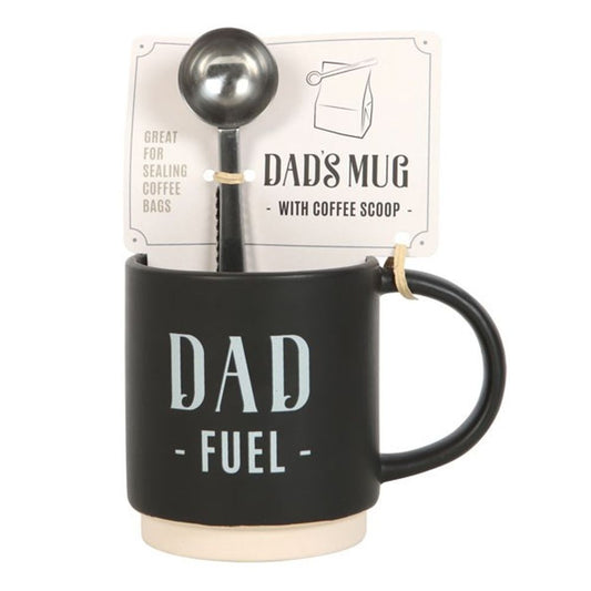 Dad Fuel Mug and Coffee Scoop Clip - ScentiMelti  Dad Fuel Mug and Coffee Scoop Clip