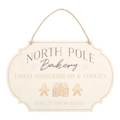 North Pole Bakery Hanging Sign - ScentiMelti  North Pole Bakery Hanging Sign