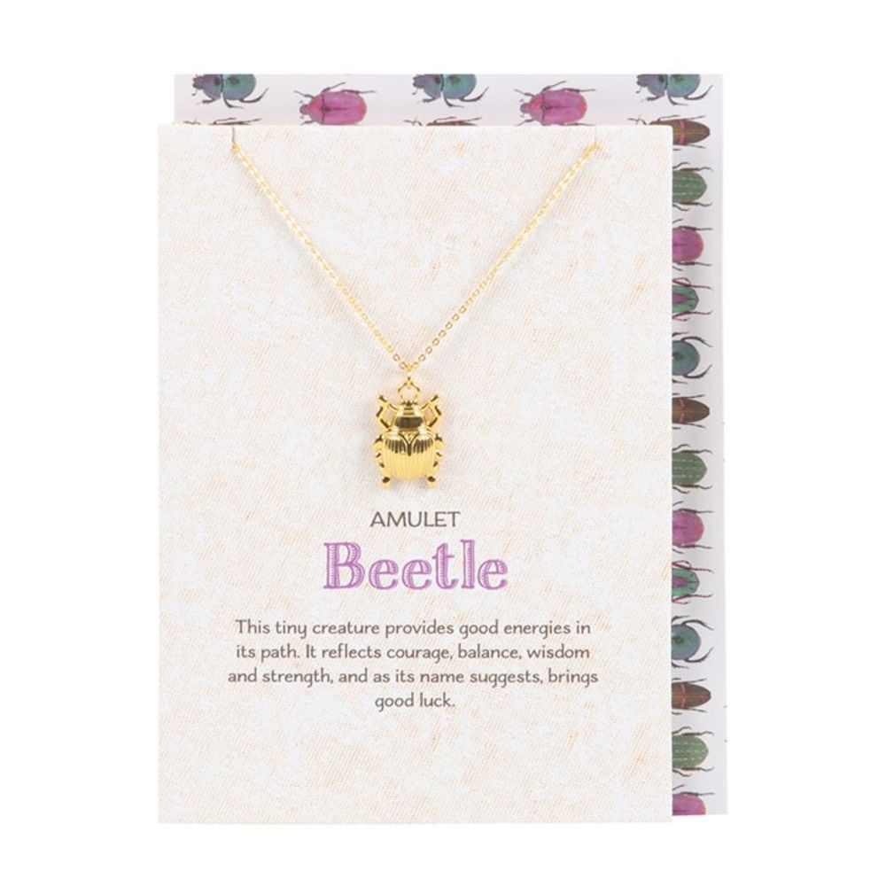 Lucky Beetle Necklace Card - ScentiMelti  Lucky Beetle Necklace Card