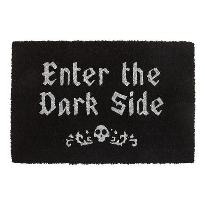 Black Enter The Dark Side Coir Doormat - ScentiMelti Home Fragrance, Beauty & Gifts UK