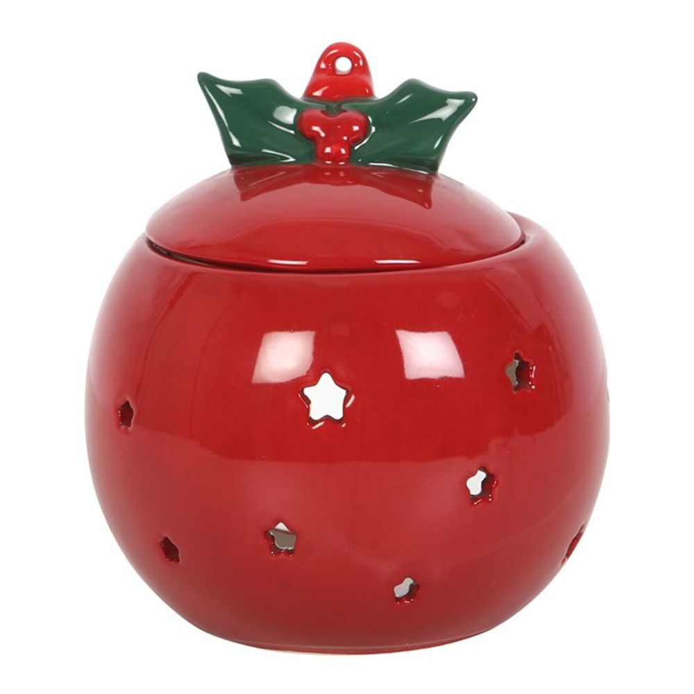 Red Bauble Oil Burner - ScentiMelti  Red Bauble Oil Burner