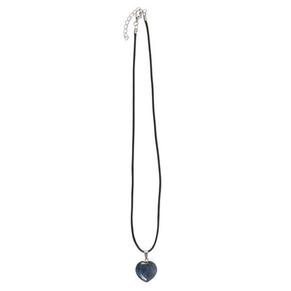 Lapis Lazuli Healing Crystal Heart Necklace - ScentiMelti  Lapis Lazuli Healing Crystal Heart Necklace