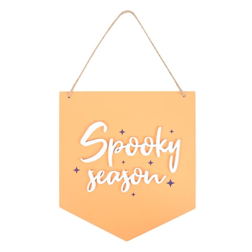 Orange Spooky Season Hanging Sign - ScentiMelti Home Fragrance, Beauty & Gifts UK