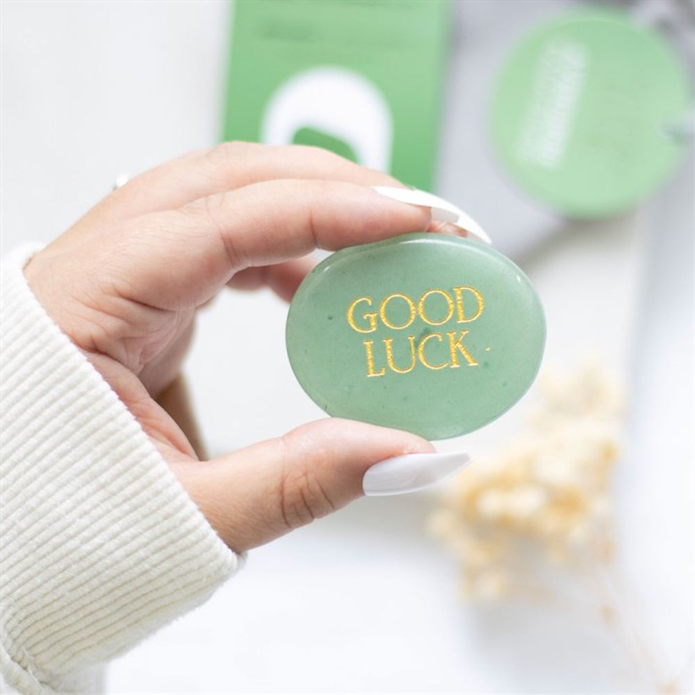 Good Luck Aventurine Crystal Palm Stone - ScentiMelti  Good Luck Aventurine Crystal Palm Stone