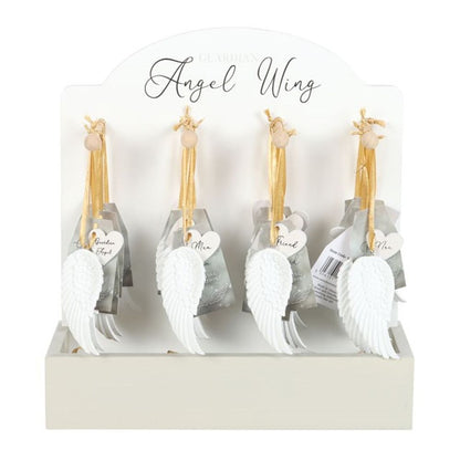 Set of 24 Angel Wing Hanging Decorations on Display - ScentiMelti  Set of 24 Angel Wing Hanging Decorations on Display