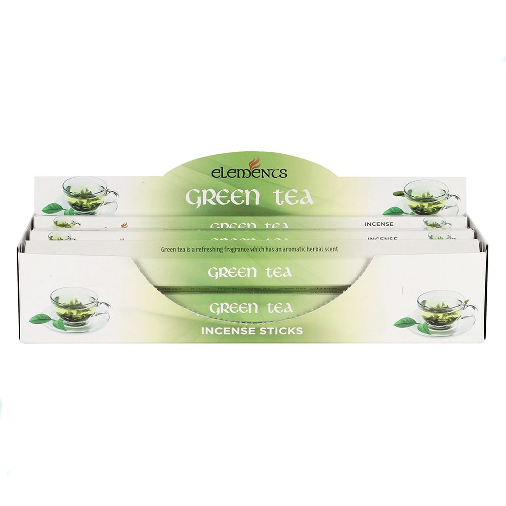 Set of 6 Packets of Elements Green Tea Incense Sticks - ScentiMelti  Set of 6 Packets of Elements Green Tea Incense Sticks