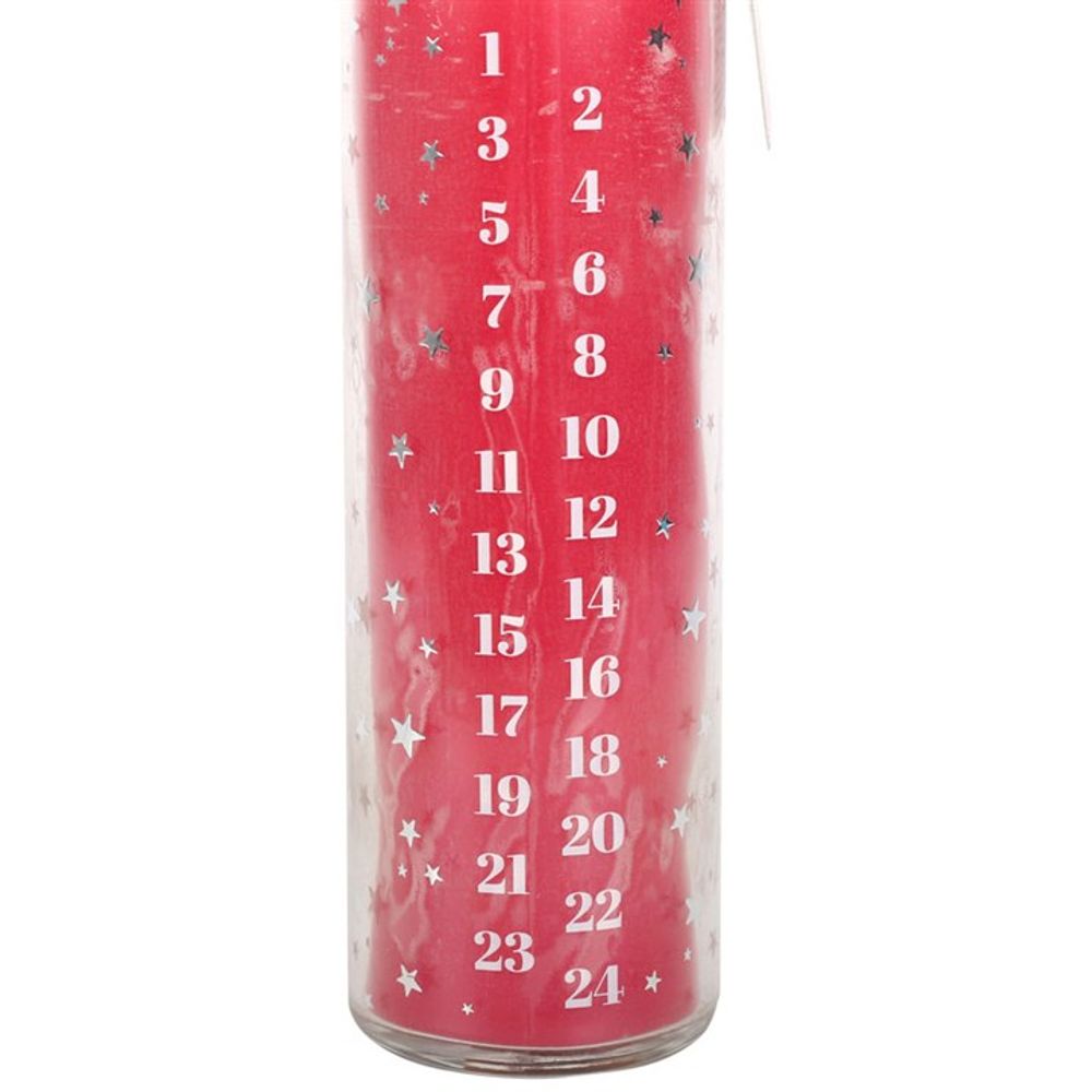 Red Vanilla Advent Tube Candle - ScentiMelti  Red Vanilla Advent Tube Candle