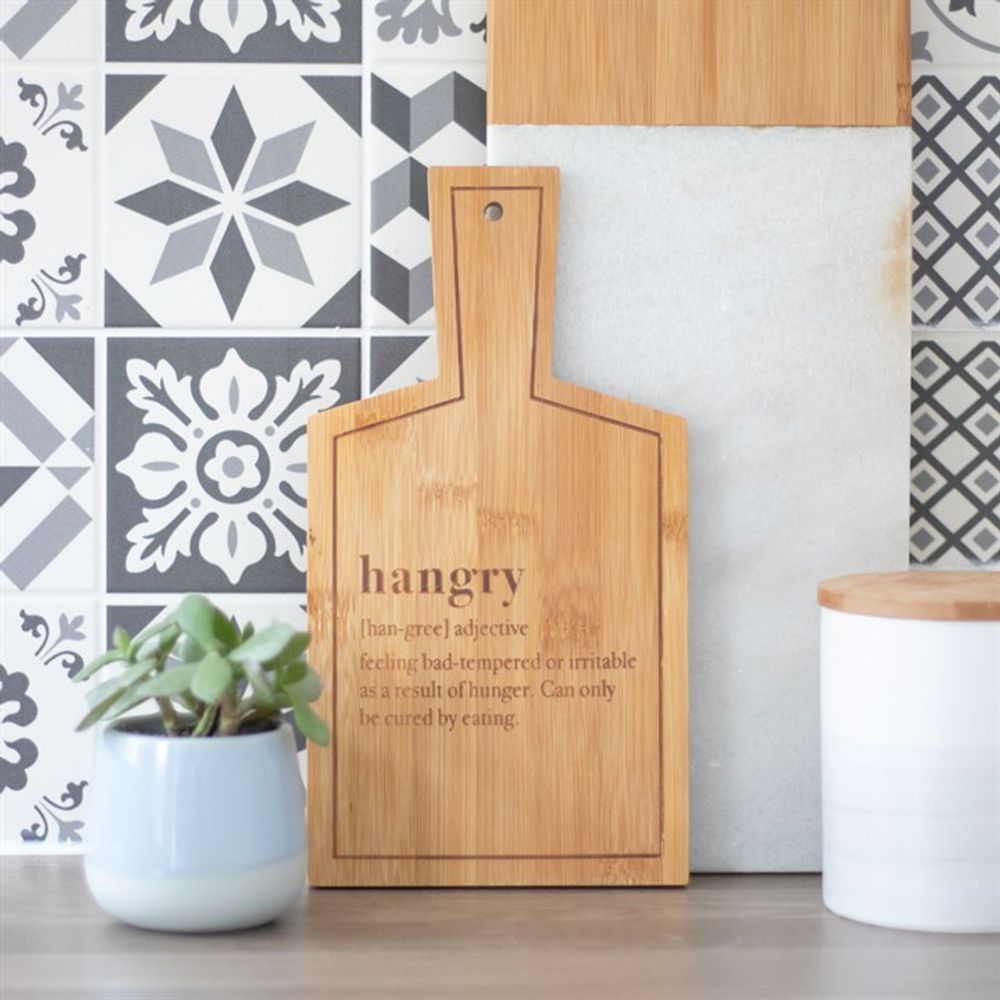 Hangry Bamboo Serving Board - ScentiMelti Home Fragrance, Beauty & Gifts UK