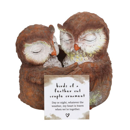 Birds of a Feather Owl Couple Ornament - ScentiMelti  Birds of a Feather Owl Couple Ornament