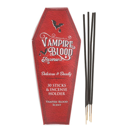 Set of 18 Vampire Blood Incense Stick Packs with Coffin Holder - ScentiMelti  Set of 18 Vampire Blood Incense Stick Packs with Coffin Holder