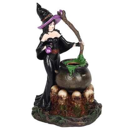 Witch with Cauldron Backflow Incense Burner - ScentiMelti  Witch with Cauldron Backflow Incense Burner