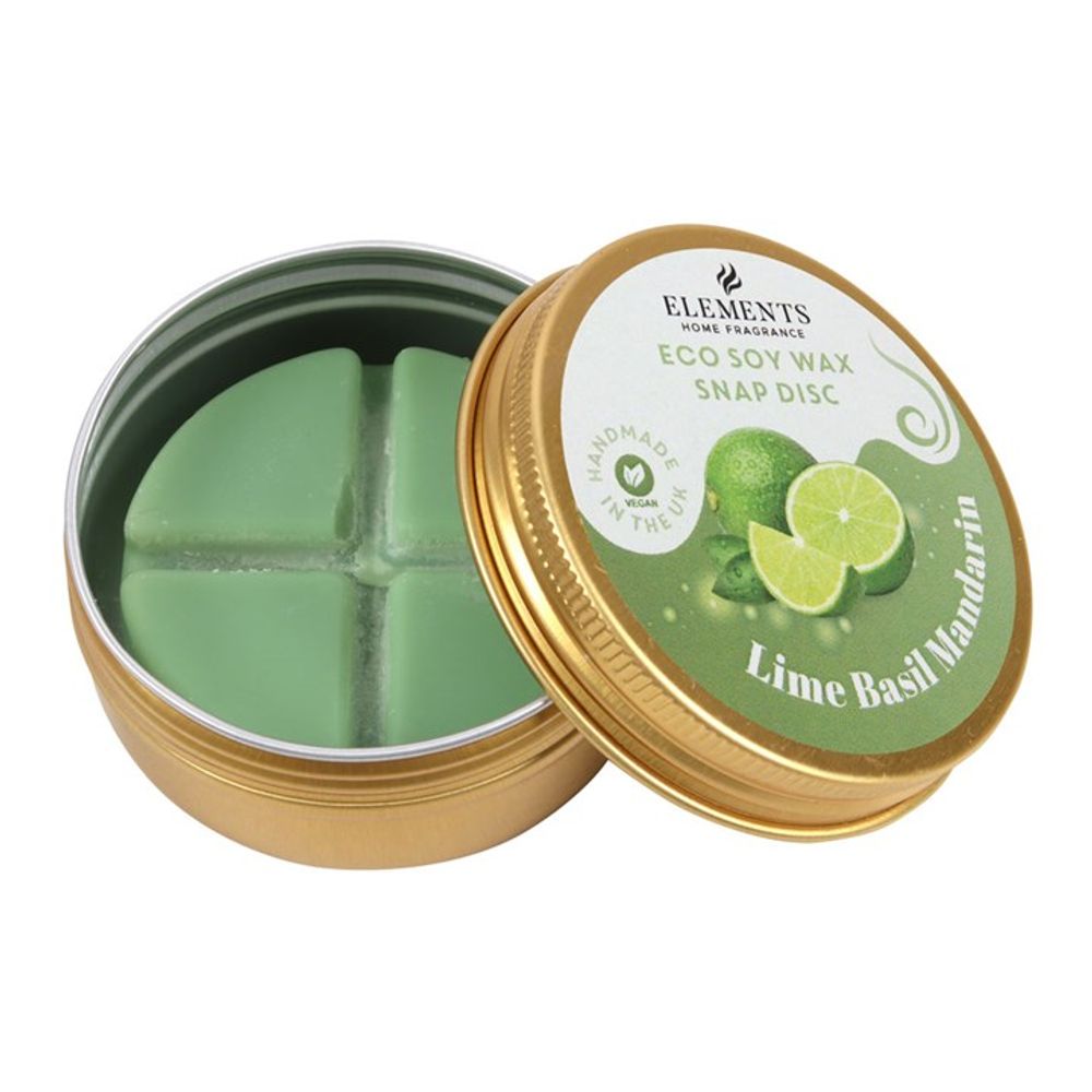 Lime, Basil & Mandarin Soy Wax Snap Disc - ScentiMelti Home Fragrance, Beauty & Gifts UK