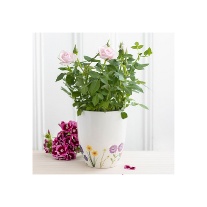 Wildflower Ceramic Plant Pot - ScentiMelti Home Fragrance, Beauty & Gifts UK