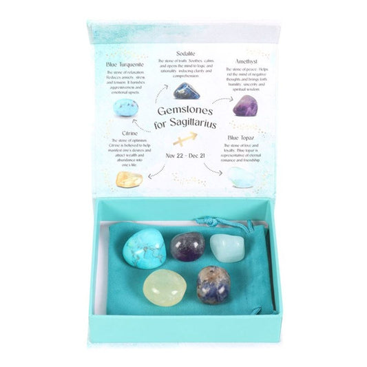 Sagittarius Crystal Tumblestone Set - ScentiMelti  Sagittarius Crystal Tumblestone Set