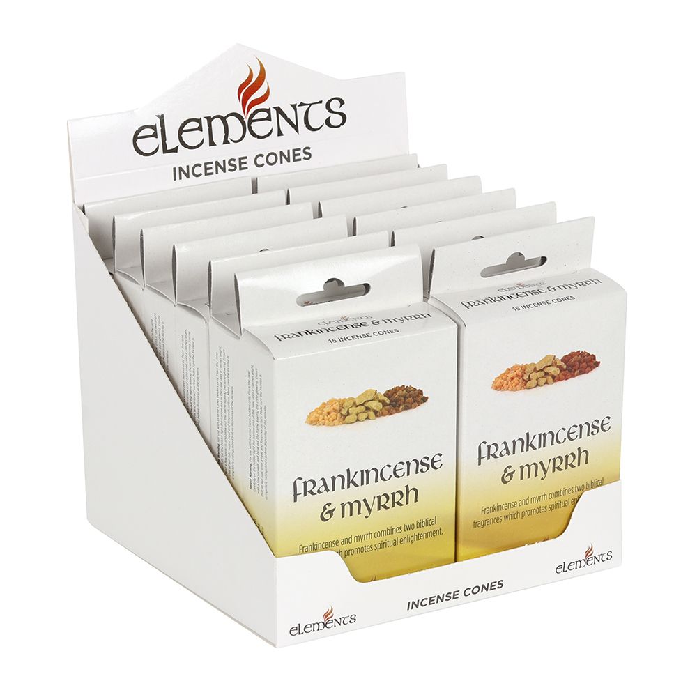 Set of 12 Packets of Elements Frankincense and Myrrh Incense Cones - ScentiMelti  Set of 12 Packets of Elements Frankincense and Myrrh Incense Cones