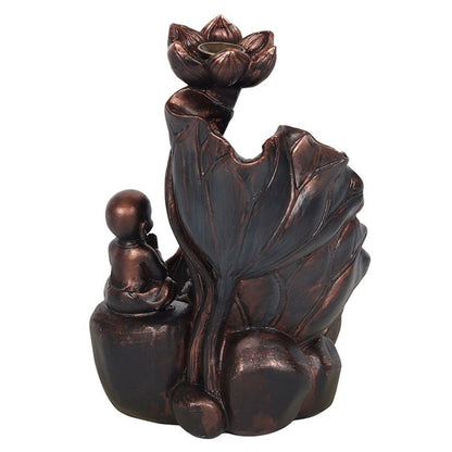 Bronze Effect Buddha Backflow Incense Burner - ScentiMelti  Bronze Effect Buddha Backflow Incense Burner