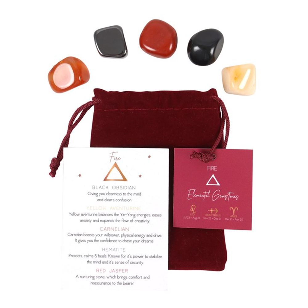 Fire Element Tumble Gemstone Set - ScentiMelti  Fire Element Tumble Gemstone Set