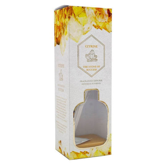 100ml Yellow Citrine Crystal Reed Diffuser - ScentiMelti  100ml Yellow Citrine Crystal Reed Diffuser