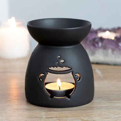 Black Cauldron Cut Out Oil Burner - ScentiMelti  Black Cauldron Cut Out Oil Burner