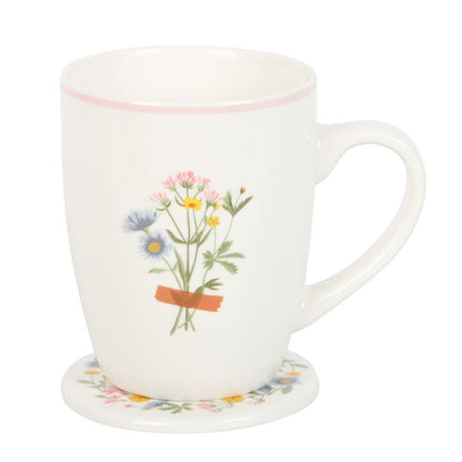 If Mums Were Flowers Floral Mug & Coaster Set - ScentiMelti Home Fragrance, Beauty & Gifts UK