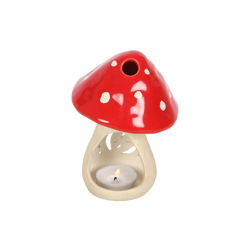 Ceramic Mushroom Tealight Candle Holder - ScentiMelti  Ceramic Mushroom Tealight Candle Holder