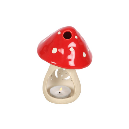 Ceramic Mushroom Tealight Candle Holder - ScentiMelti  Ceramic Mushroom Tealight Candle Holder