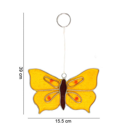 Yellow Brimstone Butterfly Suncatcher - ScentiMelti Home Fragrance, Beauty & Gifts UK