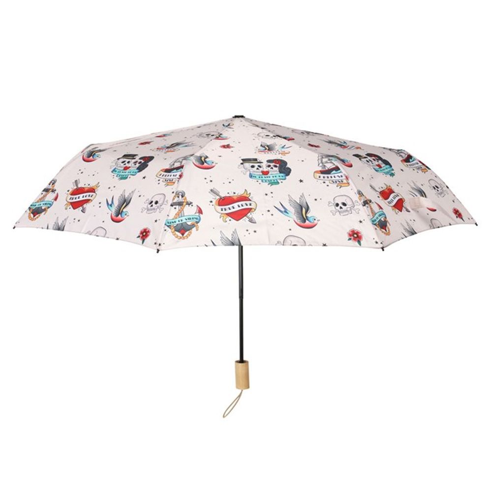 Tattoo Print Travel Umbrella - ScentiMelti Home Fragrance, Beauty & Gifts UK